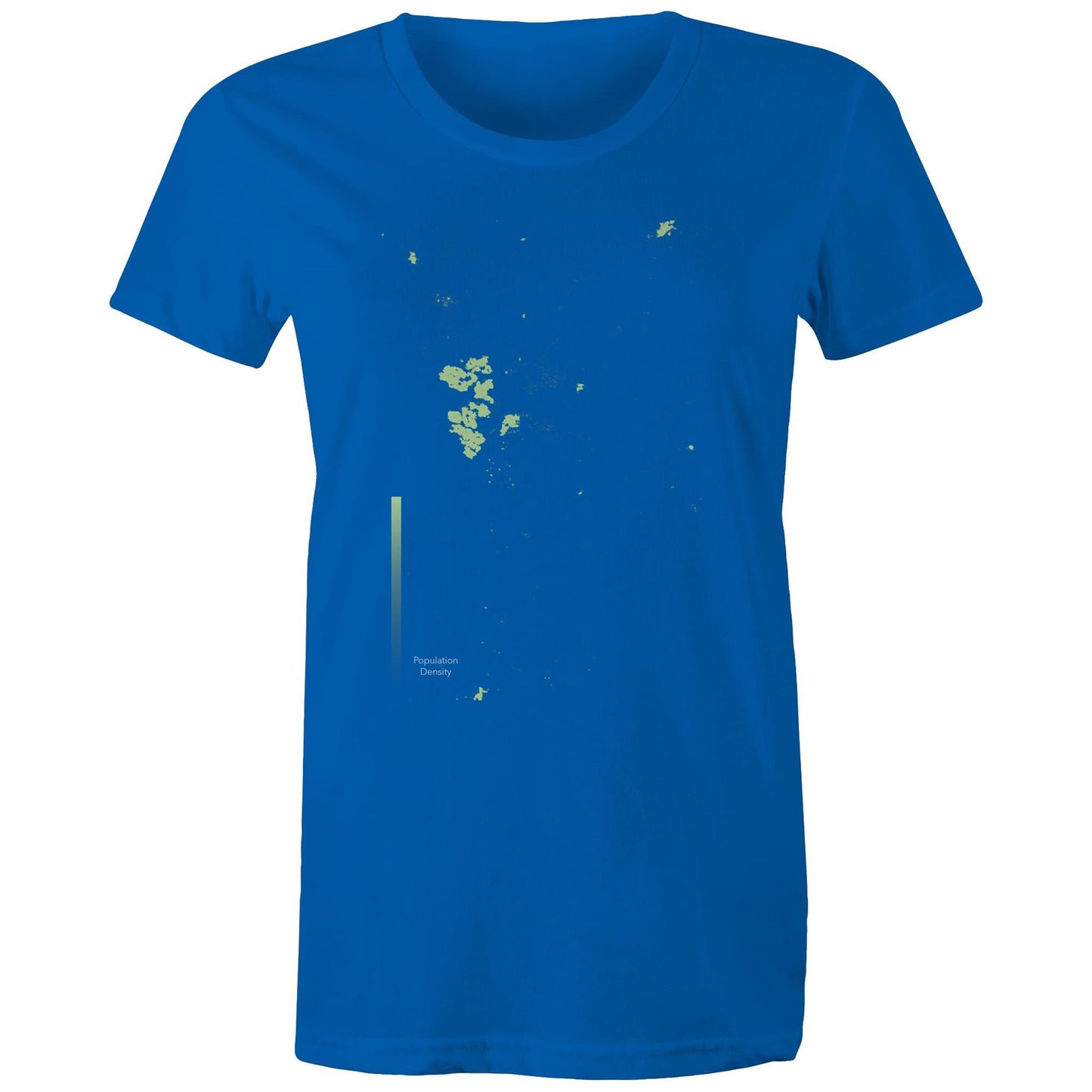 Population Density Canberra Womens T-Shirt