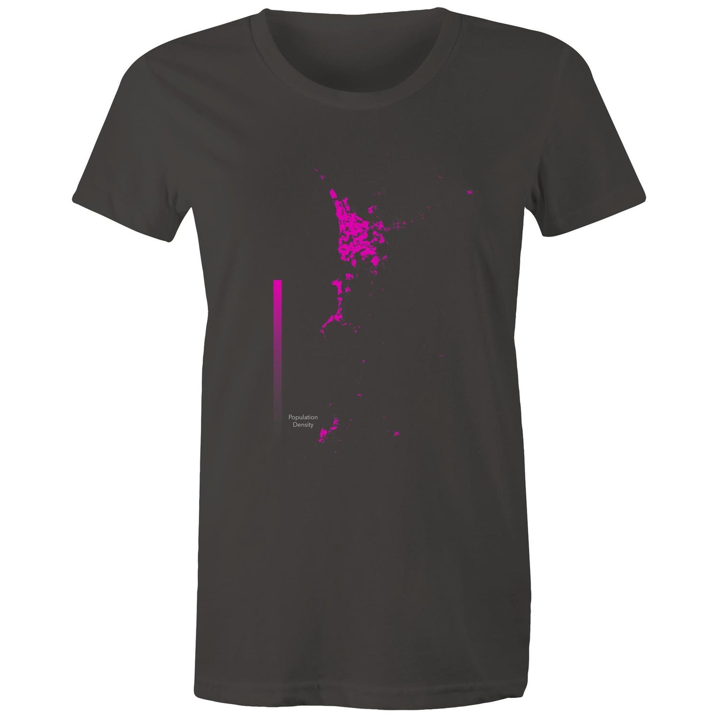 Population Density Perth Bright Womens T-Shirt