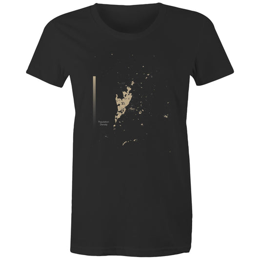 Population Density Adelaide Womens T-Shirt