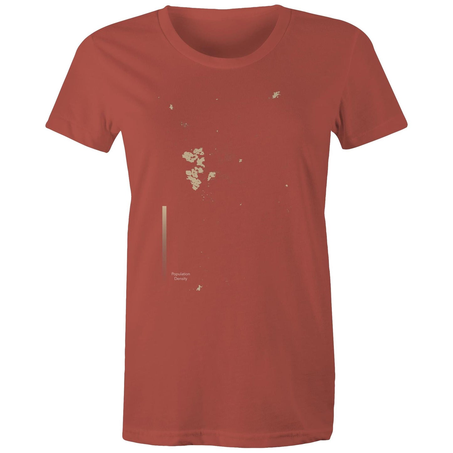 Population Density Canberra Womens T-Shirt