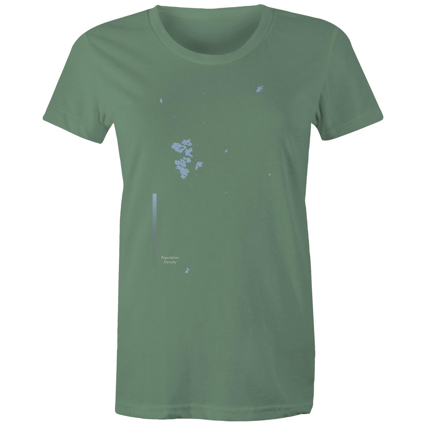 Population Density Canberra Womens T-Shirt