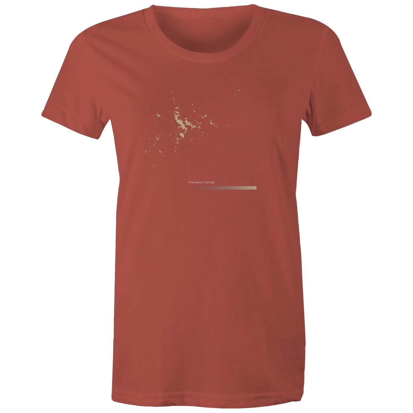 Population Density Hobart Womens T-Shirt