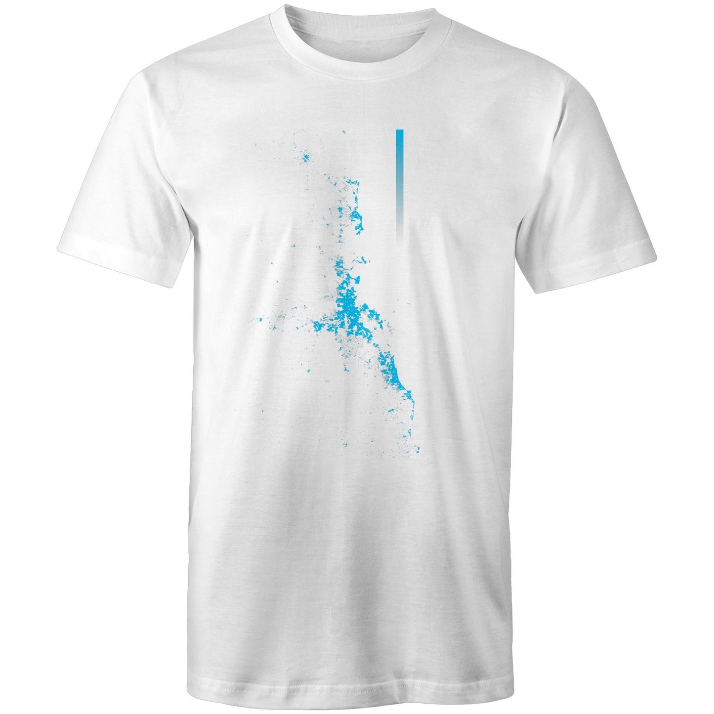 Population Density Brisbane Bright Mens T-Shirt