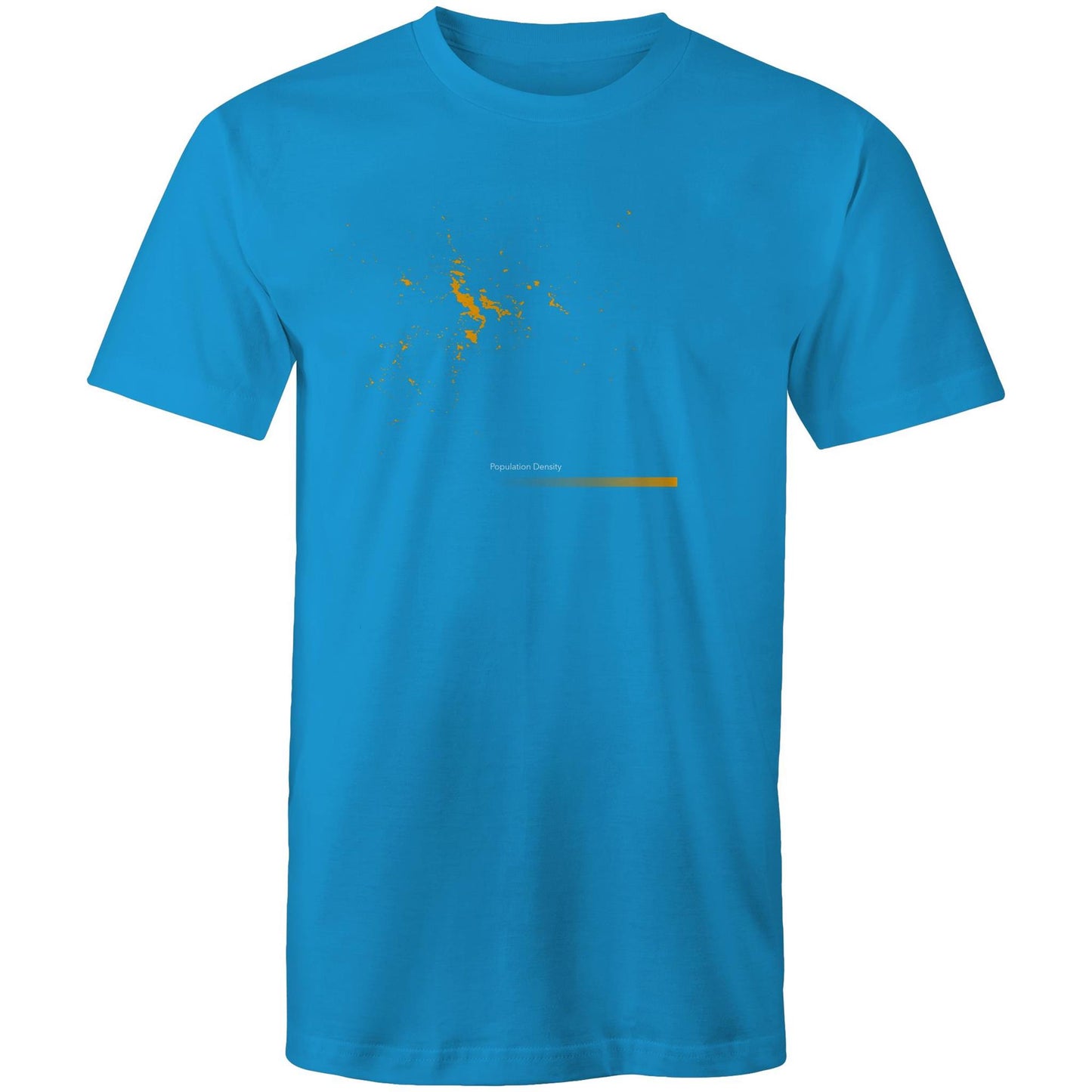 Population Density Hobart Bright Mens T-Shirt