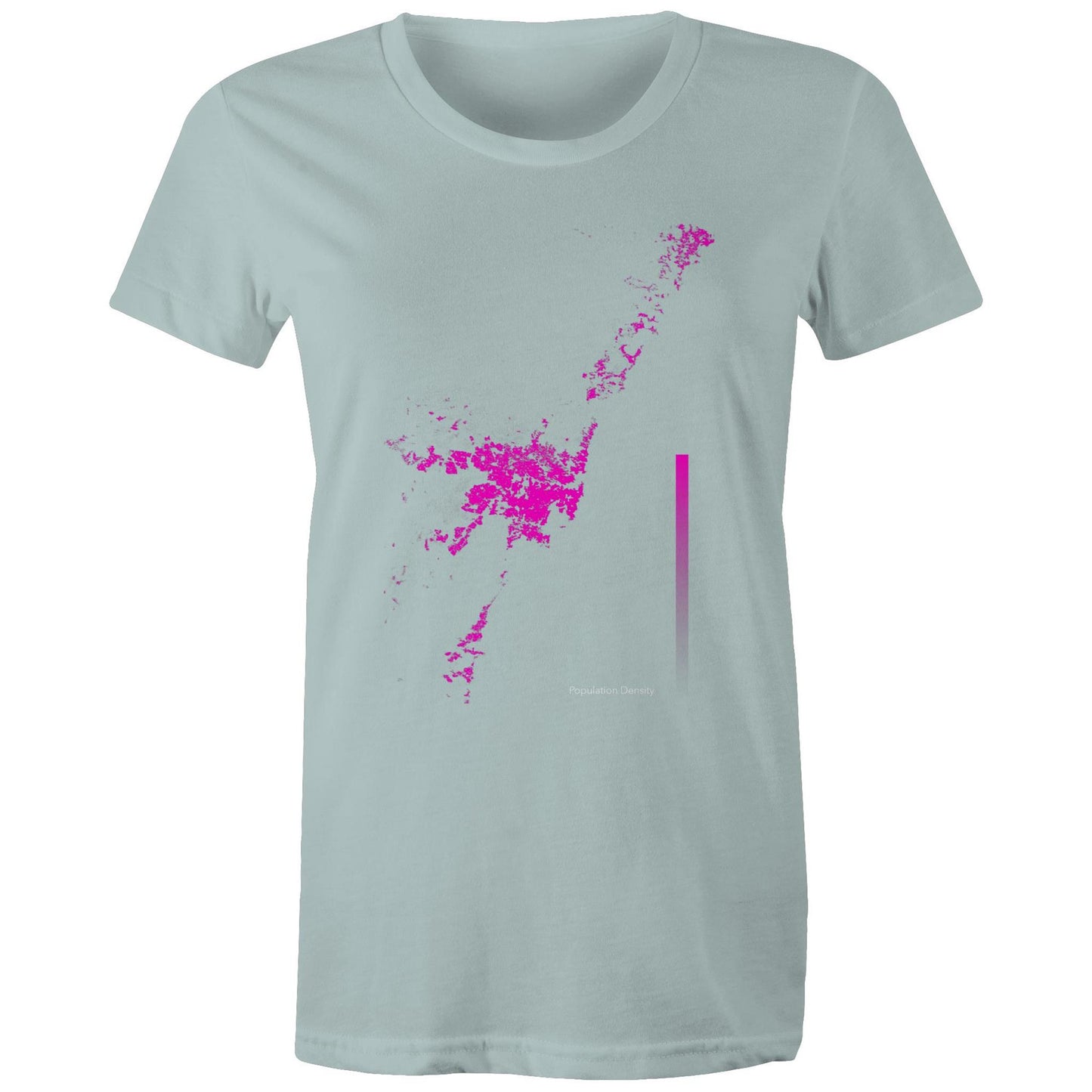 Population Density Sydney Bright Womens T-Shirt