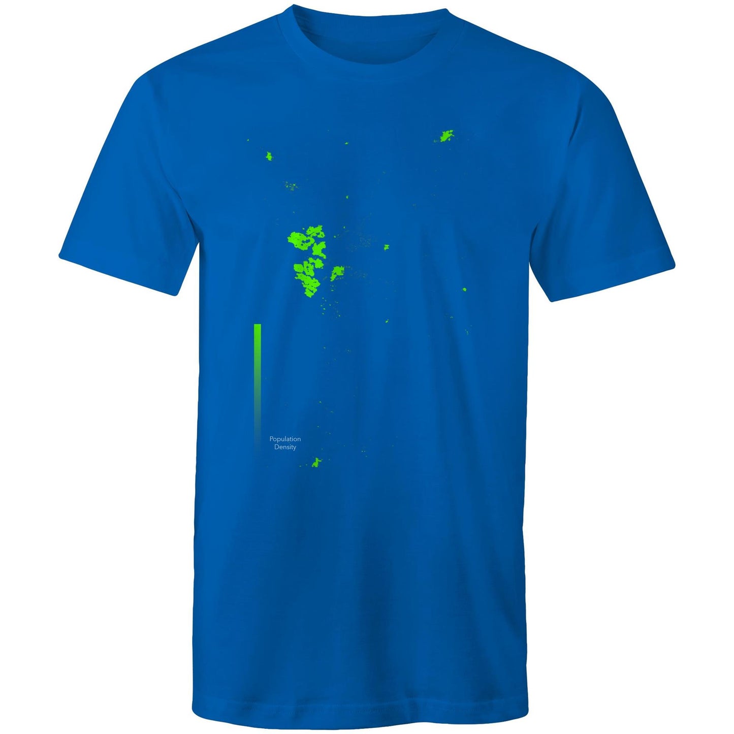 Population Density Canberra Bright Mens T-Shirt