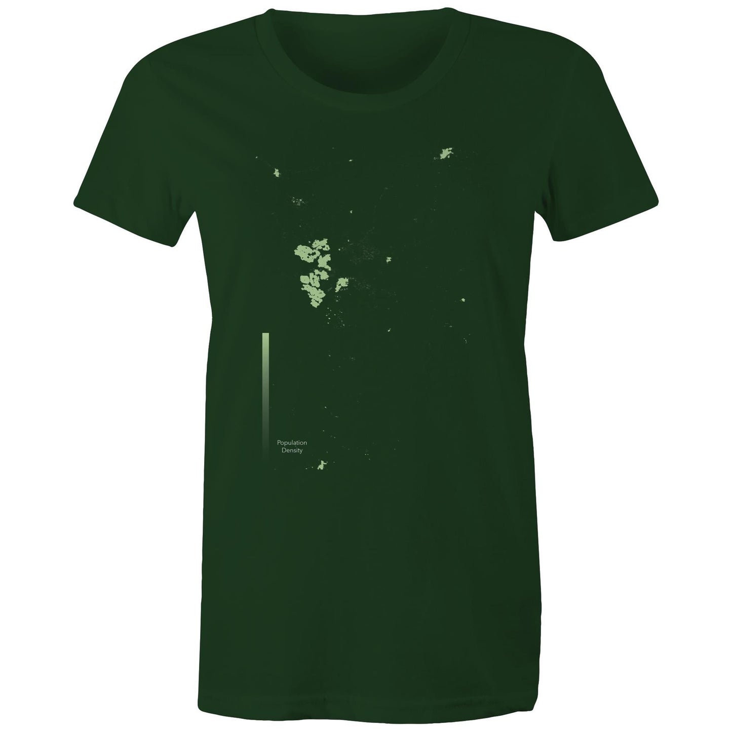 Population Density Canberra Womens T-Shirt