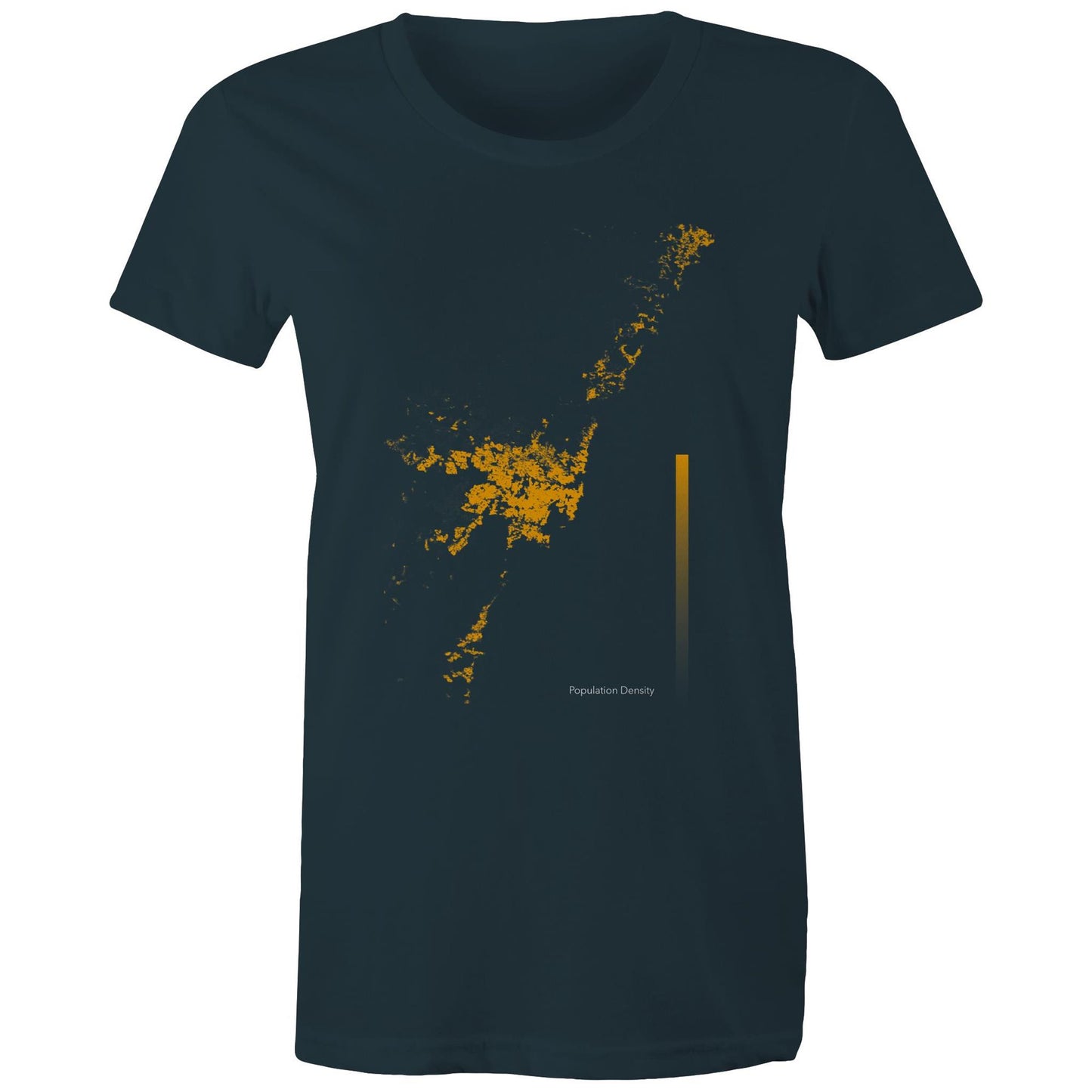 Population Density Sydney Bright Womens T-Shirt