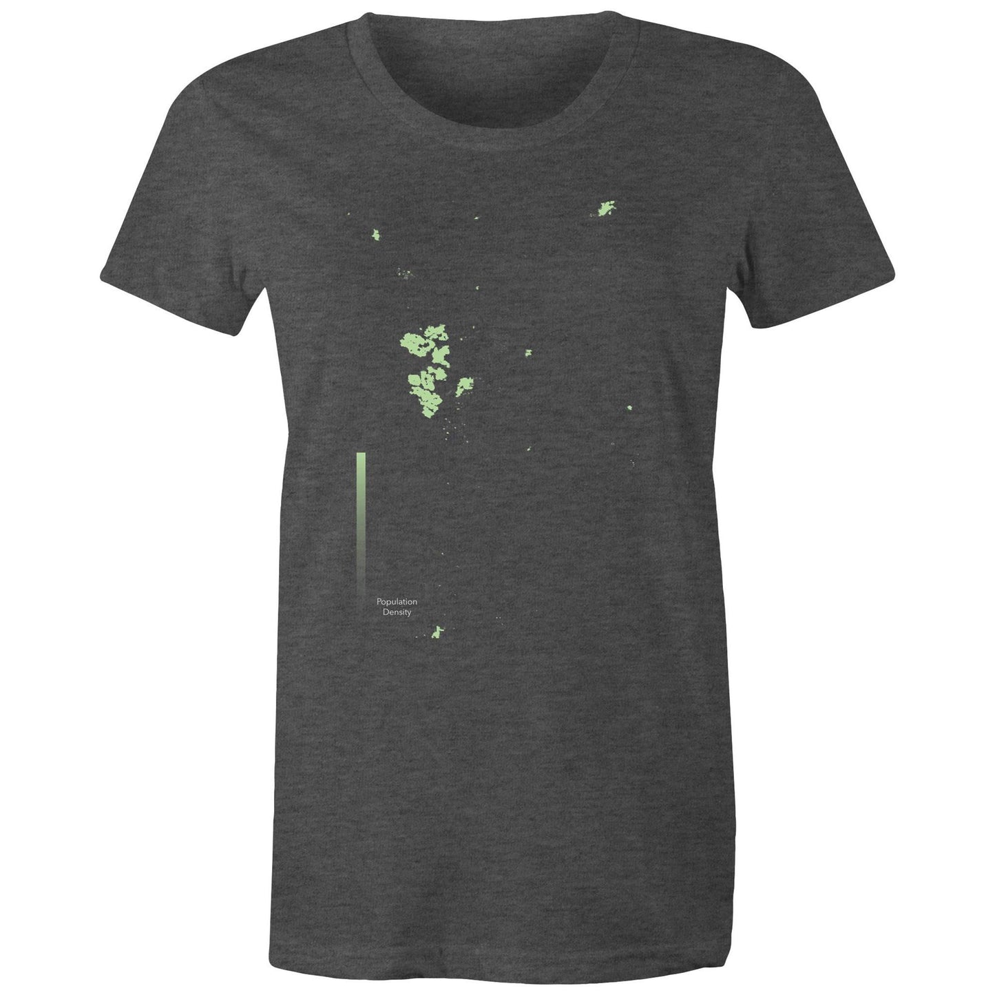 Population Density Canberra Womens T-Shirt