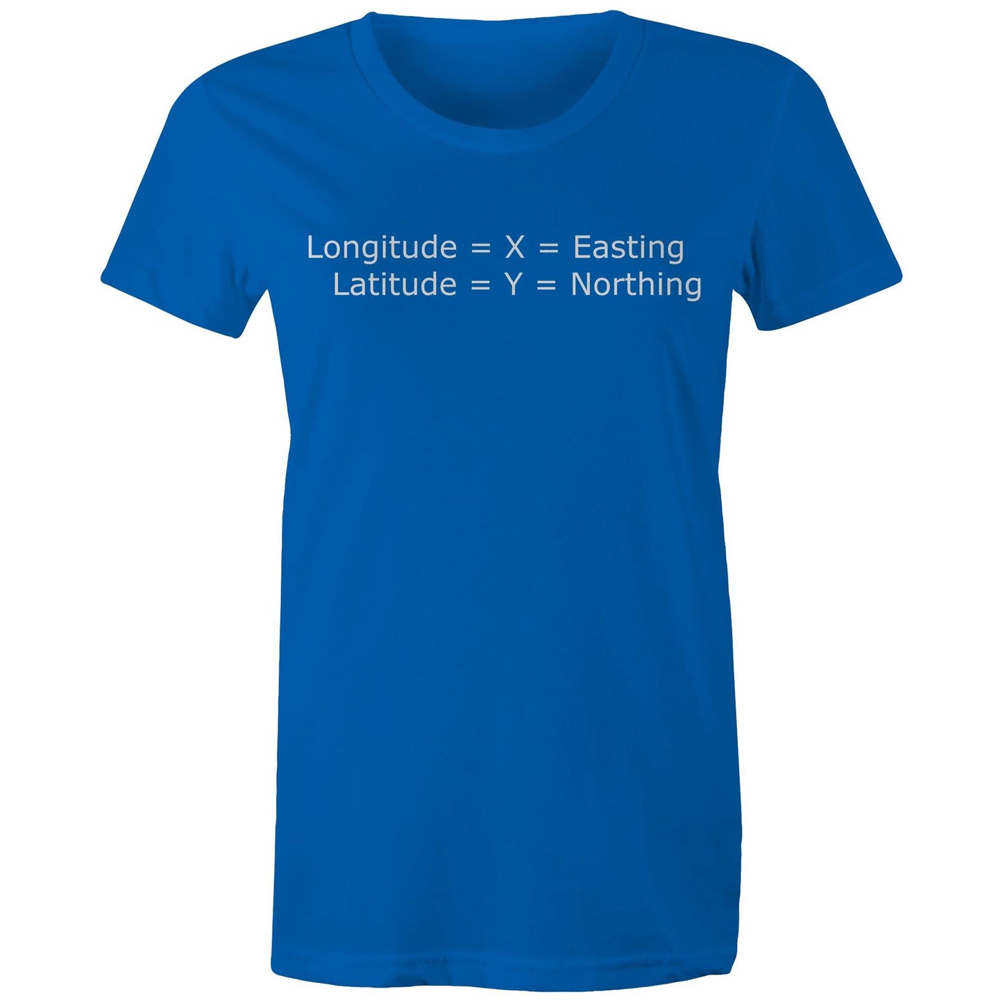 Longitude is X Womens T-Shirt