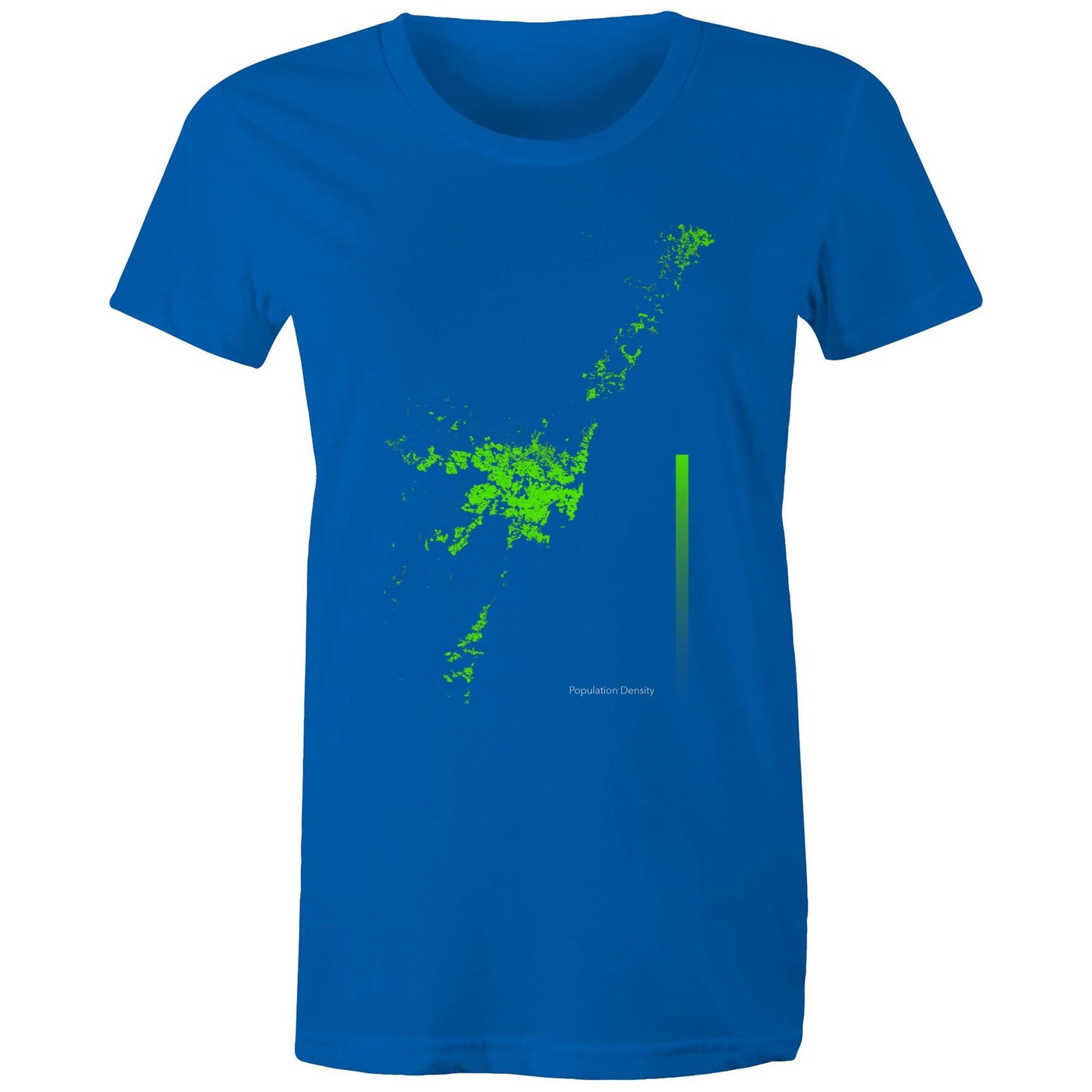 Population Density Sydney Bright Womens T-Shirt