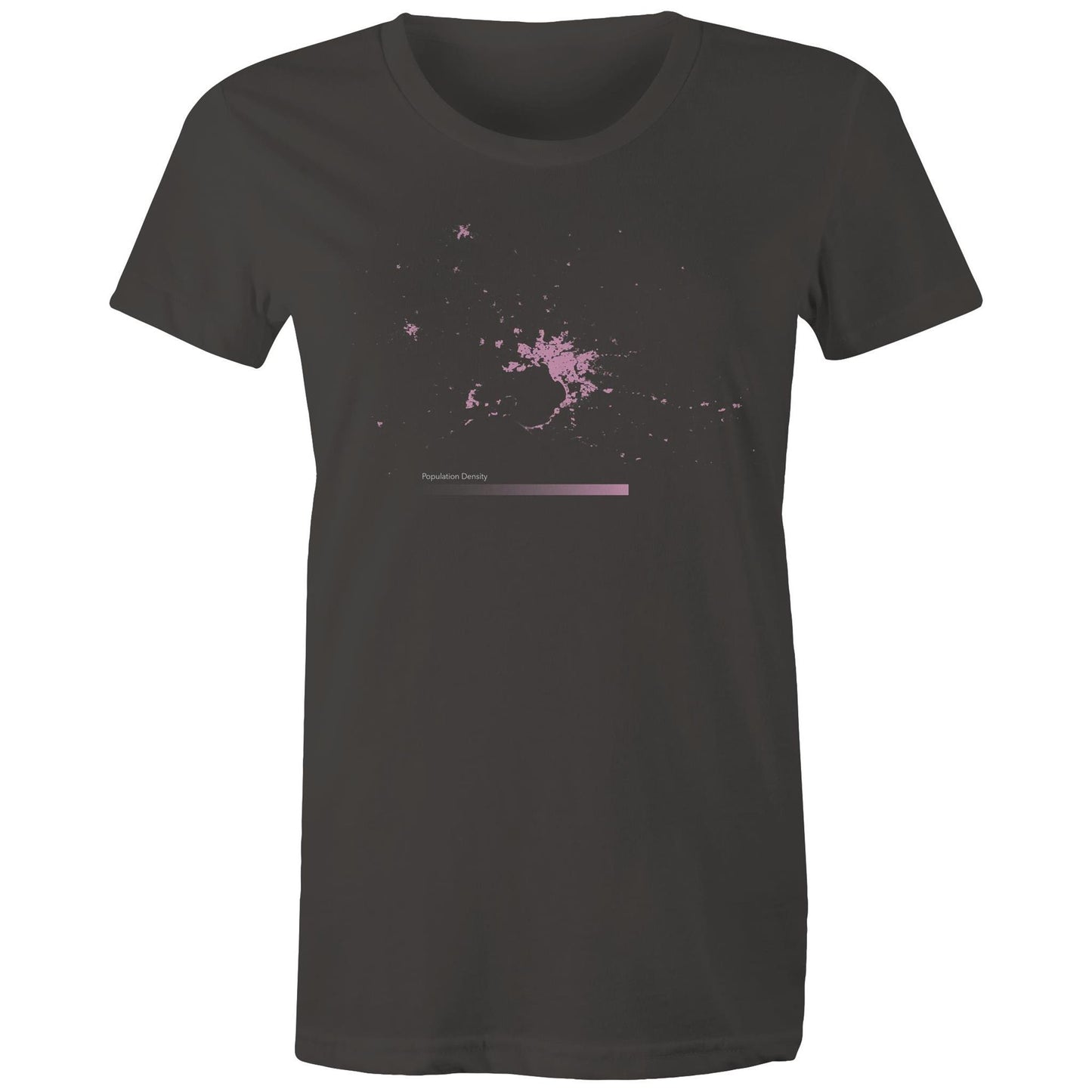 Population Density Melbourne Womens T-Shirt