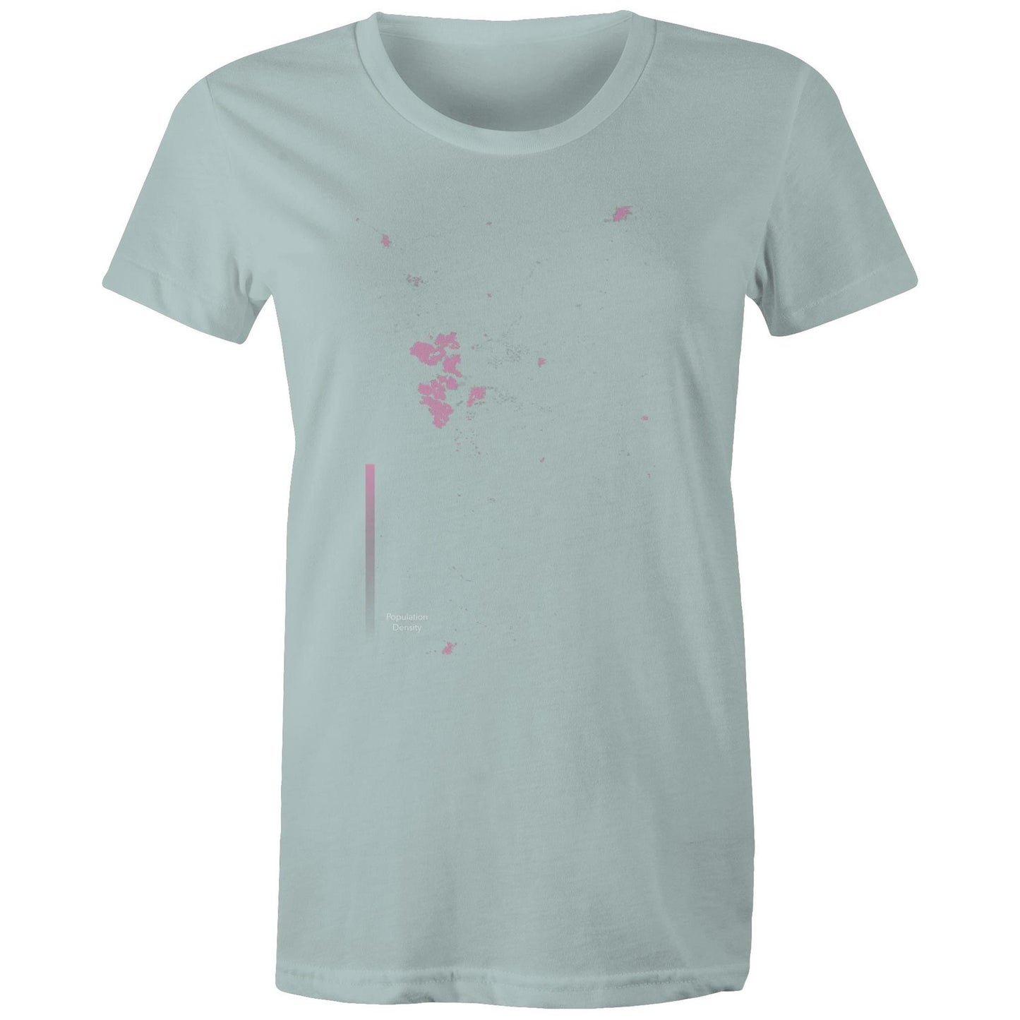 Population Density Canberra Womens T-Shirt