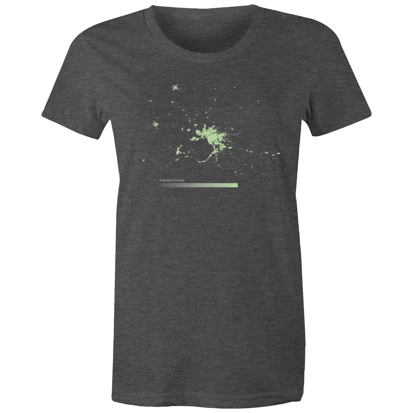 Population Density Melbourne Womens T-Shirt