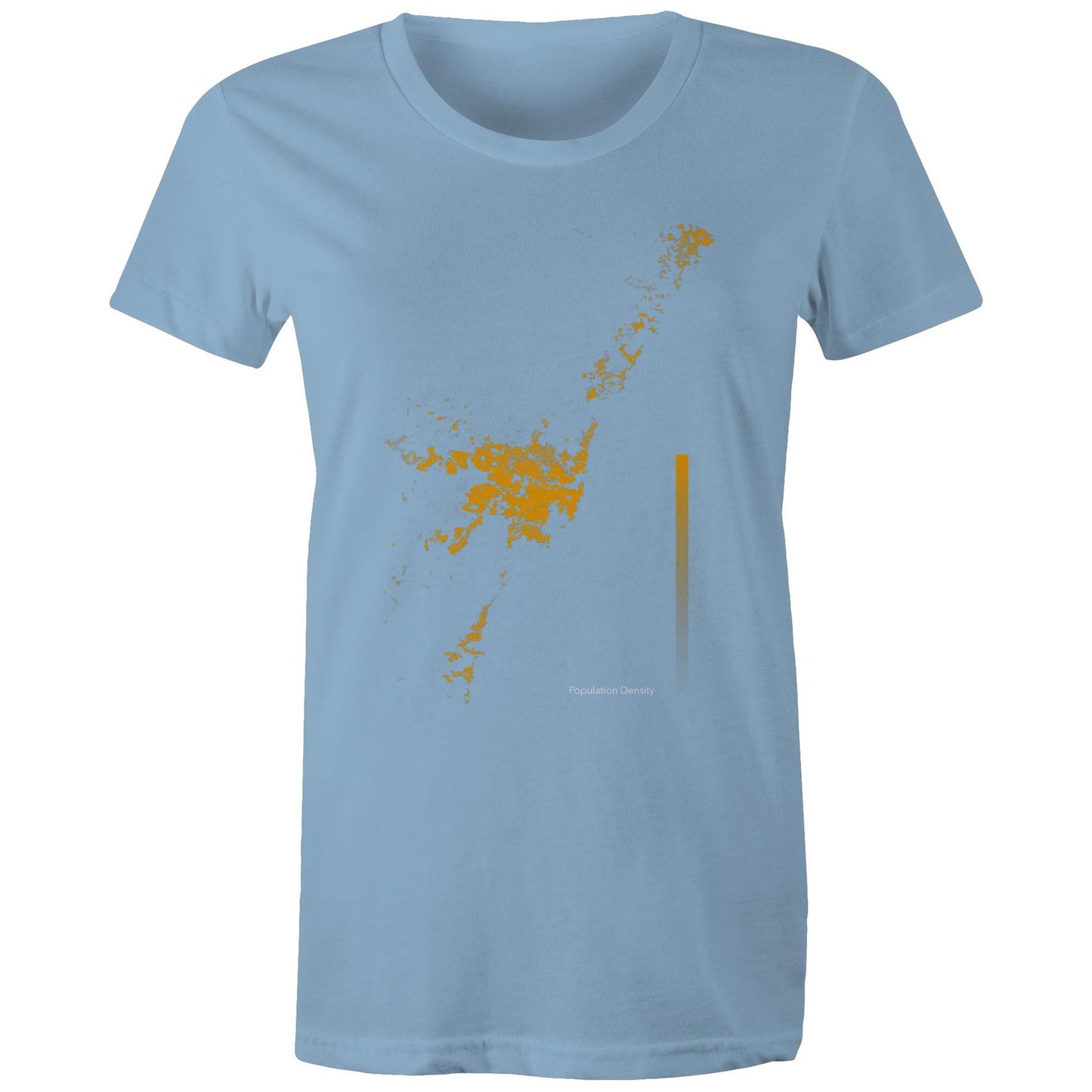 Population Density Sydney Bright Womens T-Shirt