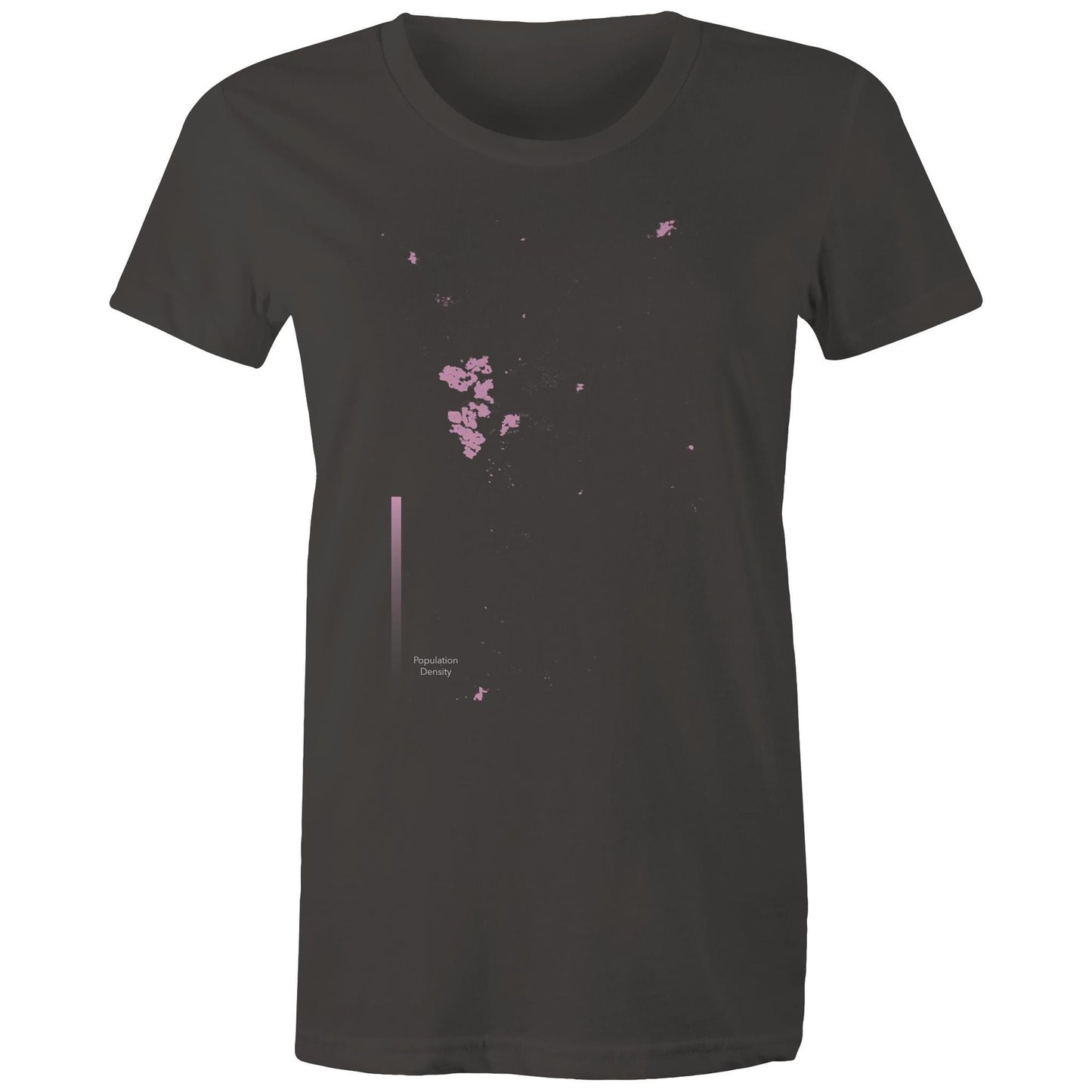 Population Density Canberra Womens T-Shirt