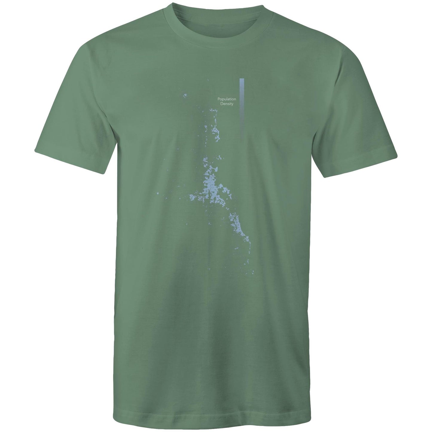 Population Density Brisbane Mens T-Shirt