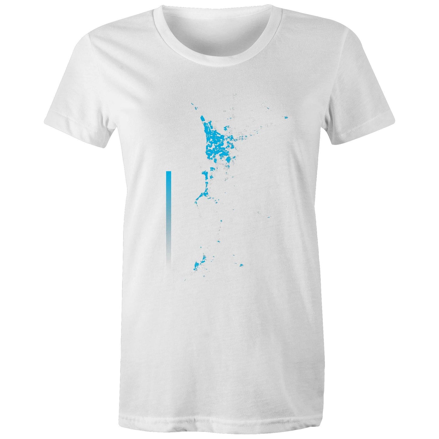 Population Density Perth Bright Womens T-Shirt