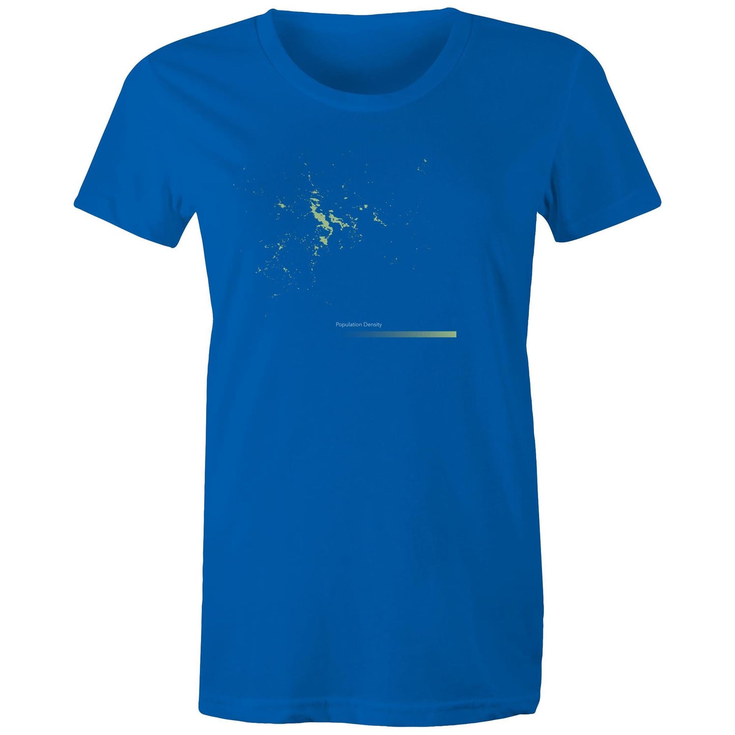 Population Density Hobart Womens T-Shirt