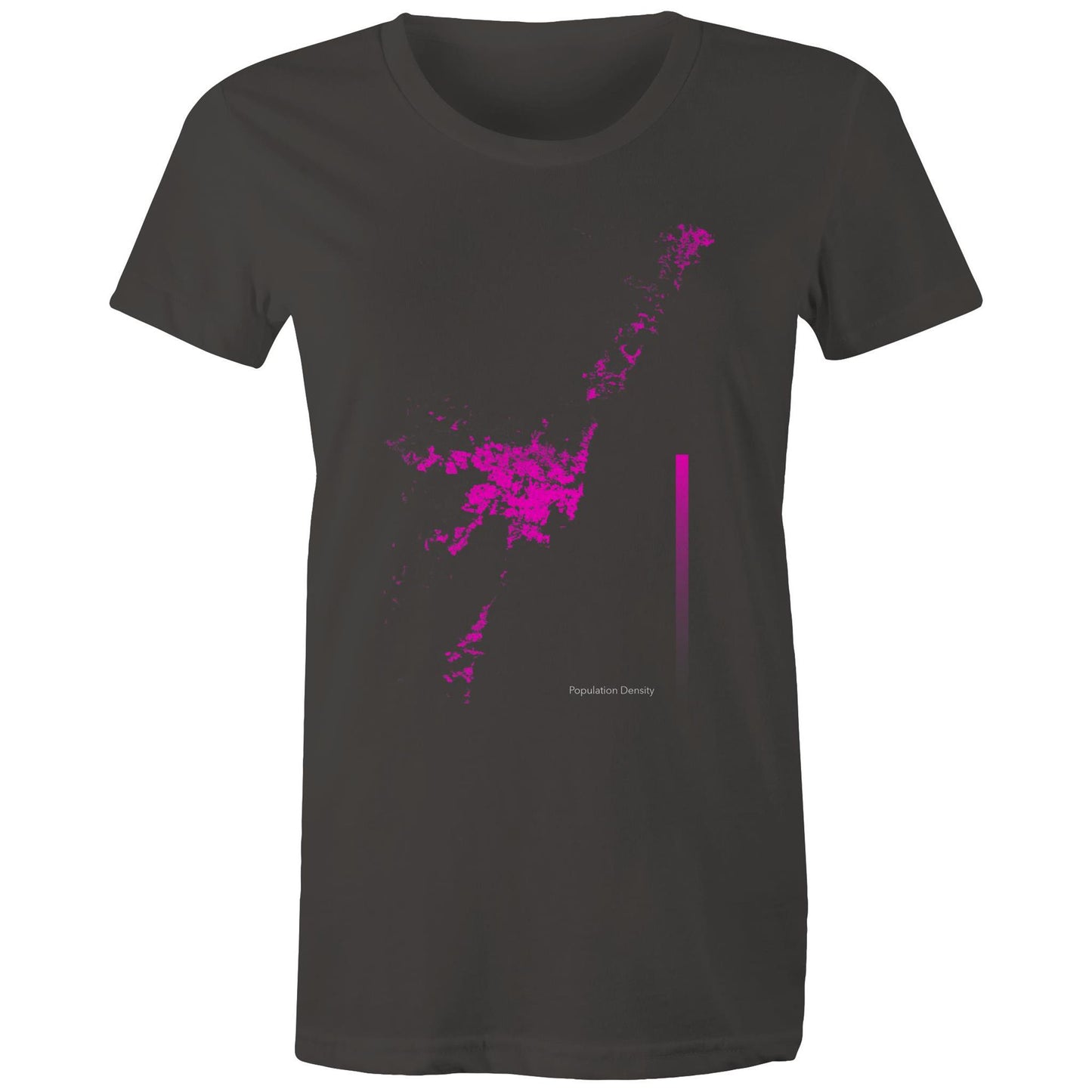 Population Density Sydney Bright Womens T-Shirt